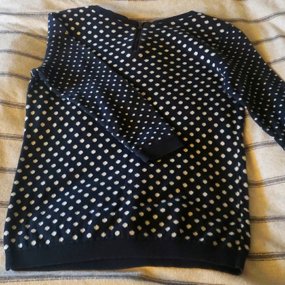 Zipper back sweater